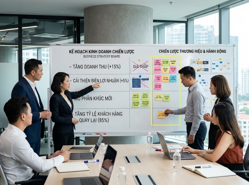 Chiến lược thương hiệu và chiến lược kinh doanh cần thống nhất về mục tiêu và giá trị